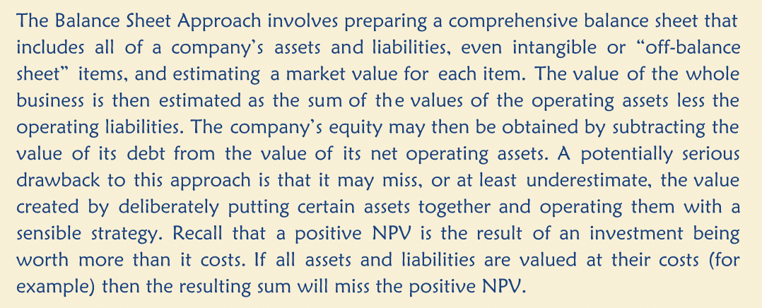 Balance Sheet Approach